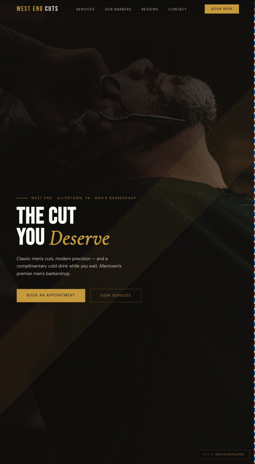 Neighborhood Barbershop website