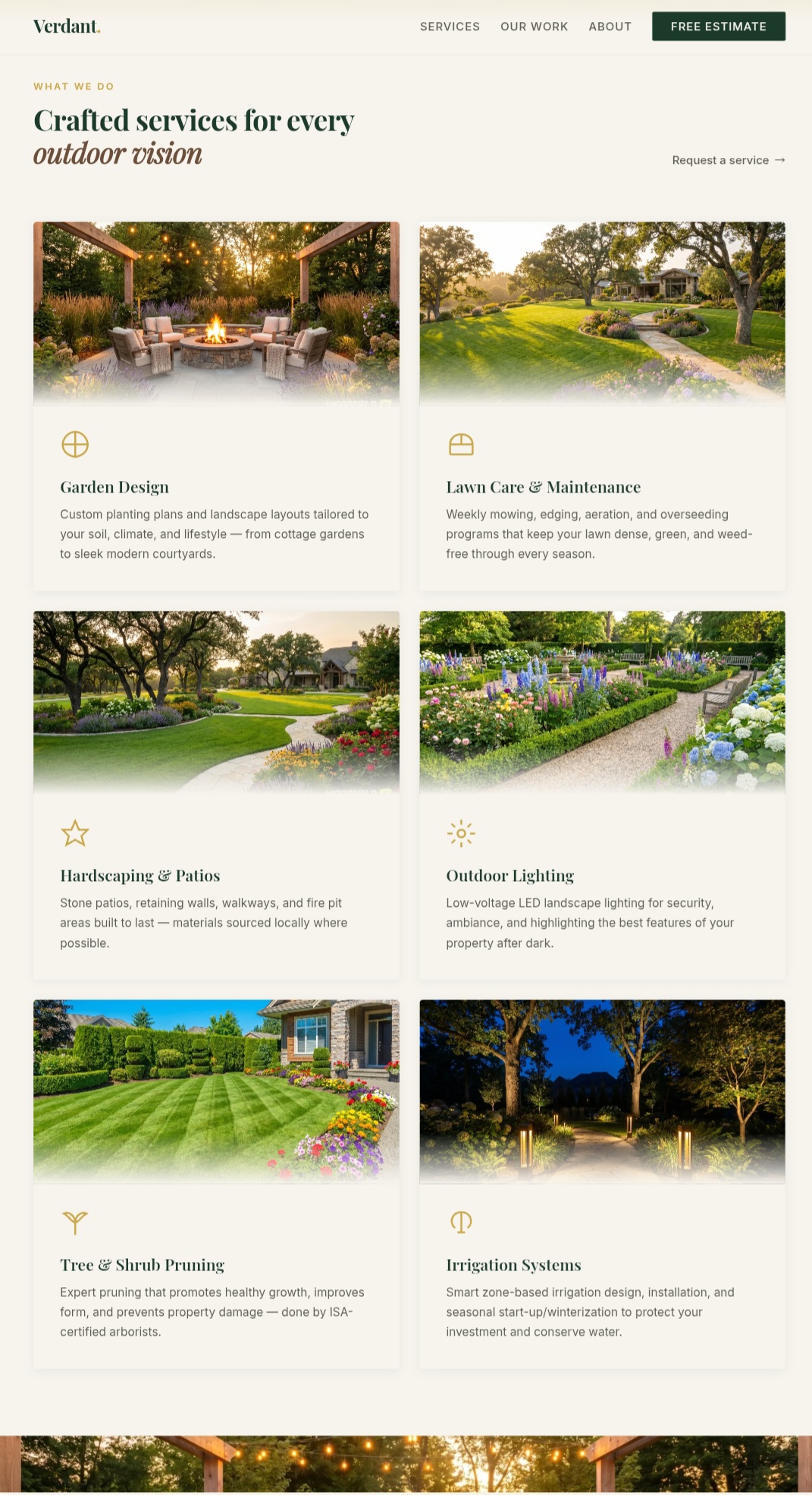 Landscaping Company website